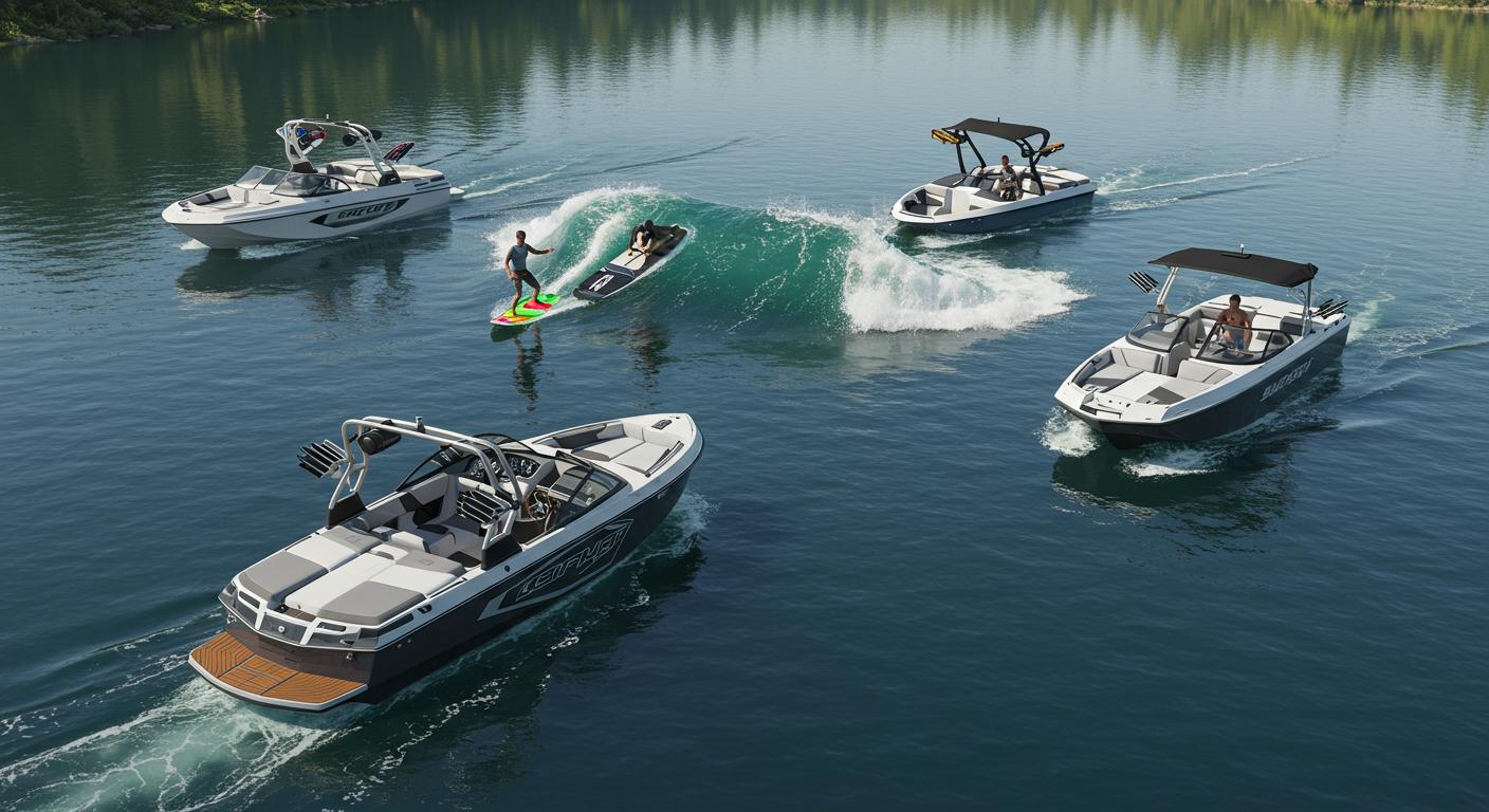 Les types de bateaux adaptés au wakesurf en lac